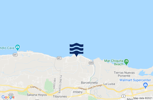 Palmas Altas Barrio, Puerto Ricoの潮見表地図