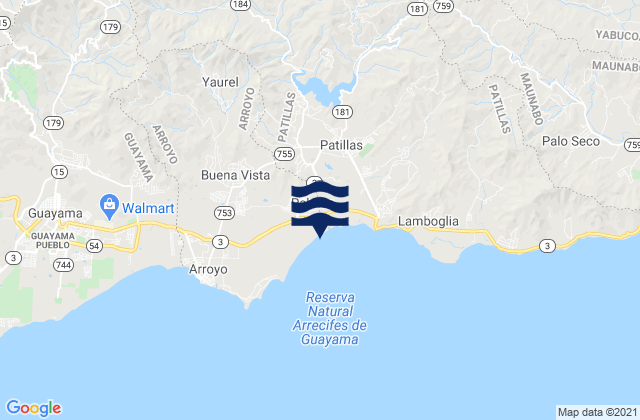 Palmas, Puerto Ricoの潮見表地図