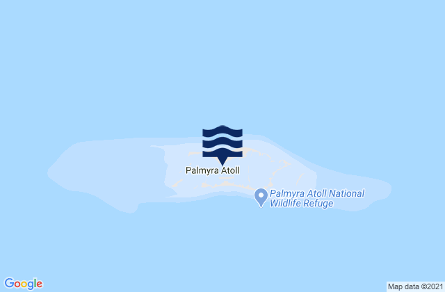 Palmyra Island, Kiribatiの潮見表地図