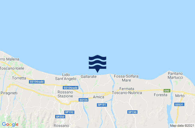 Paludi, Italyの潮見表地図