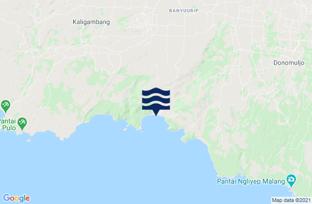 Pandean, Indonesiaの潮見表地図