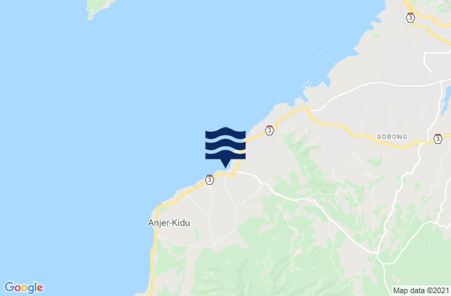 Panenjoan, Indonesiaの潮見表地図