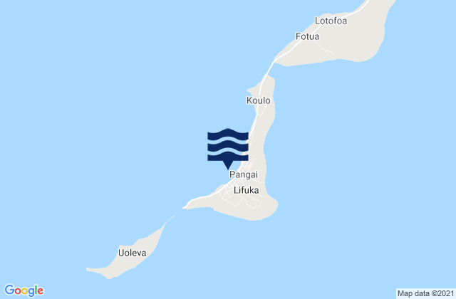 Pangai, Tongaの潮見表地図