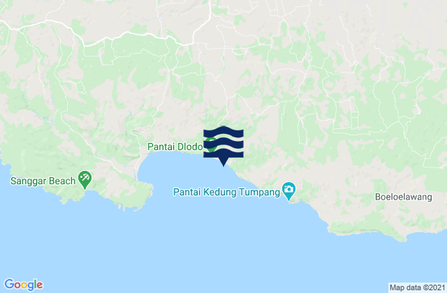 Panggungduwet, Indonesiaの潮見表地図