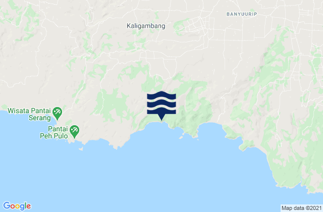 Panggungrejo, Indonesiaの潮見表地図