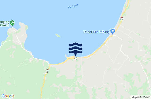 Pangkalan, Indonesiaの潮見表地図