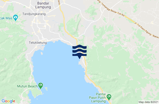 Panjang, Indonesiaの潮見表地図
