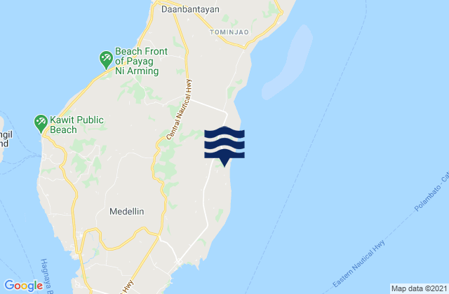 Panognawan, Philippinesの潮見表地図