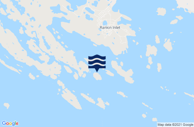Panorama Island, Canadaの潮見表地図