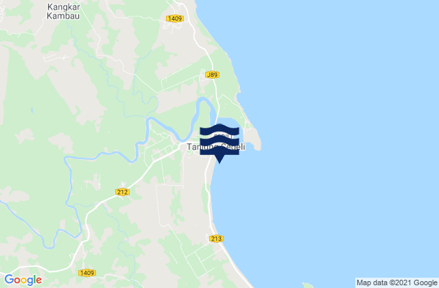 Pantai Ru Rebah, Malaysiaの潮見表地図