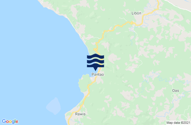 Pantao, Philippinesの潮見表地図