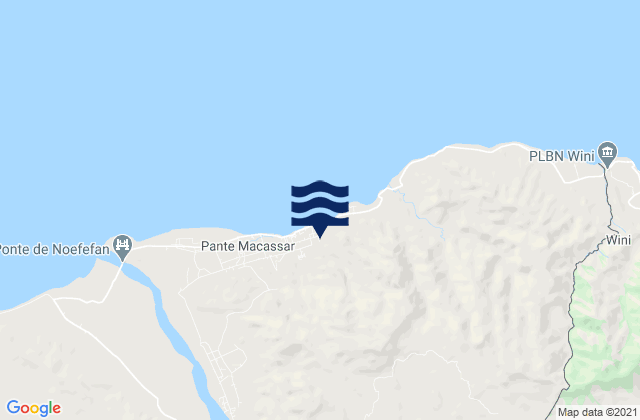 Pante Makasar, Timor Lesteの潮見表地図