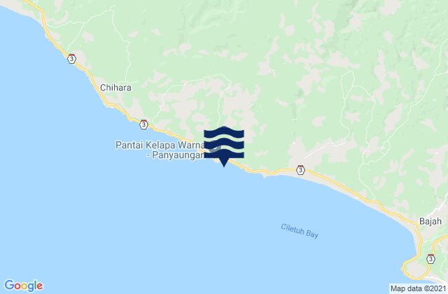 Panyaungan Timur, Indonesiaの潮見表地図