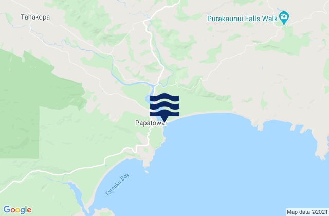 Papatowai, New Zealandの潮見表地図