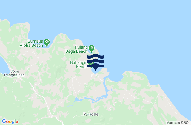Paracale, Philippinesの潮見表地図