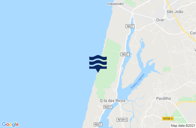 Pardilhó, Portugalの潮見表地図