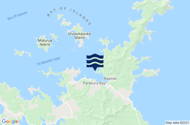 Parekura Bay, New Zealandの潮見表地図