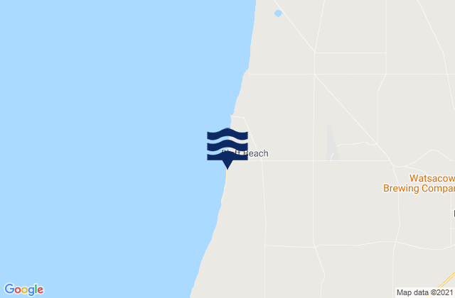 Parsons Beach, Australiaの潮見表地図