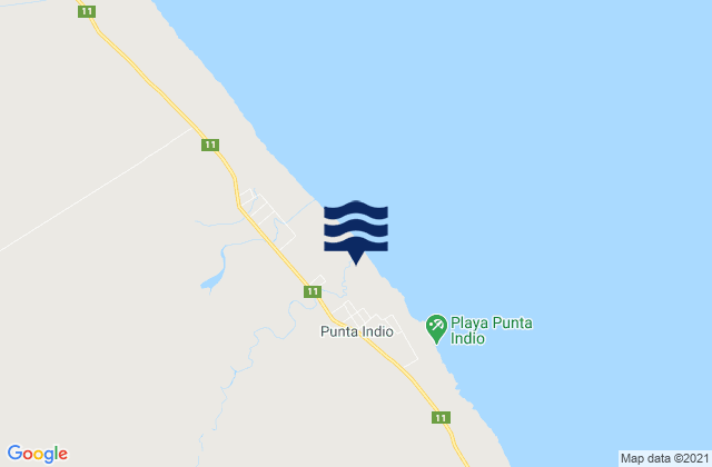 Partido de Punta Indio, Argentinaの潮見表地図