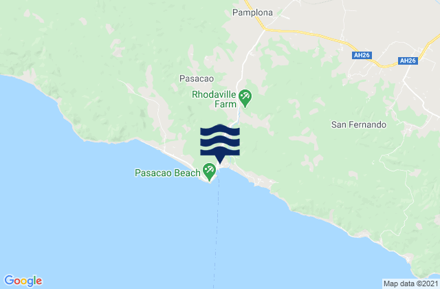 Pasacao, Philippinesの潮見表地図