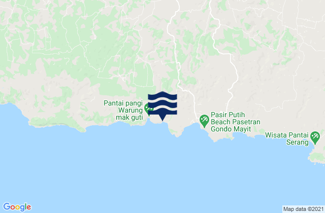 Pasiraman, Indonesiaの潮見表地図