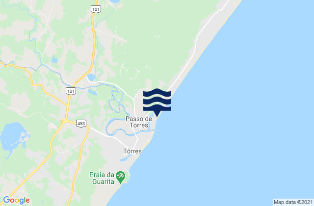 Passo de Torres, Brazilの潮見表地図