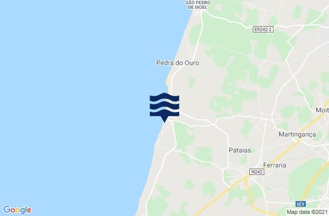 Pataias, Portugalの潮見表地図