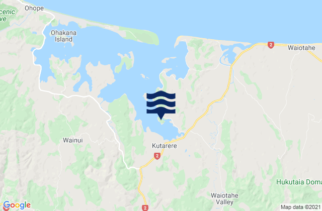 Pataua Island, New Zealandの潮見表地図