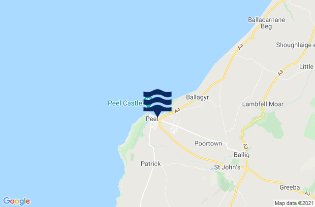 Patrick, Isle of Manの潮見表地図