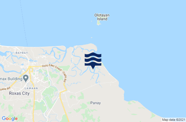 Pawa, Philippinesの潮見表地図