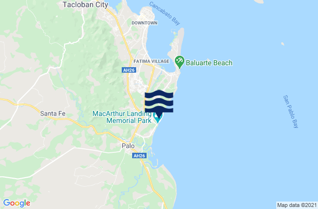 Pawing, Philippinesの潮見表地図