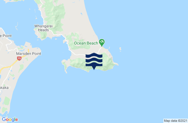 Peach Cove, New Zealandの潮見表地図