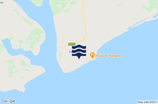 Pebane, Mozambiqueの潮見表地図