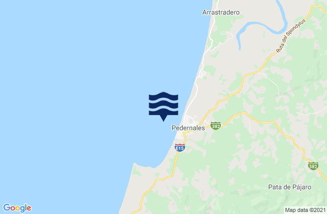 Pedernales, Ecuadorの潮見表地図