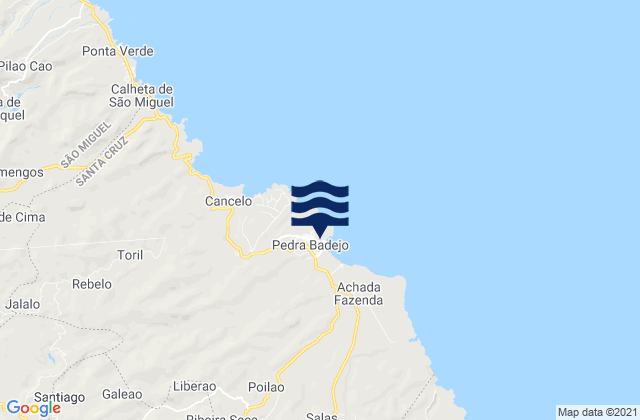 Pedra Badejo, Cabo Verdeの潮見表地図