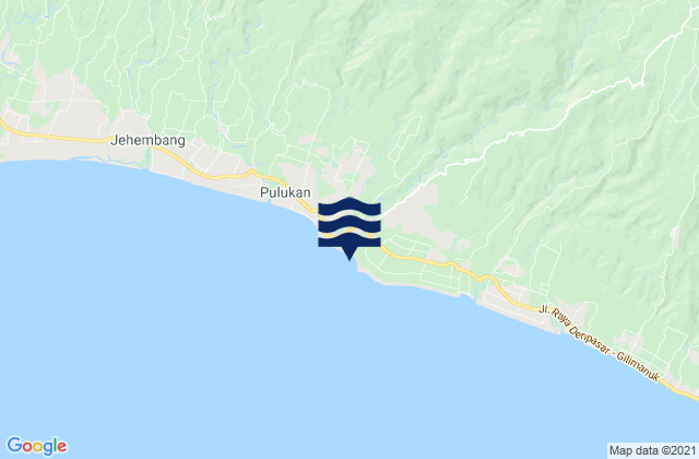 Pekutatan, Indonesiaの潮見表地図