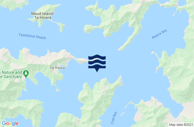 Pelorus Sound Entrance, New Zealandの潮見表地図