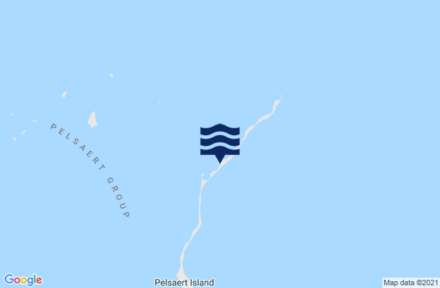 Pelsaert Island, Australiaの潮見表地図