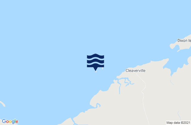Pemberton Island, Australiaの潮見表地図