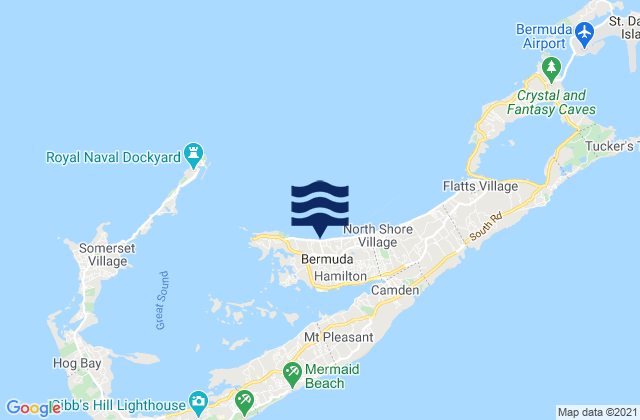 Pembroke Parish, Bermudaの潮見表地図