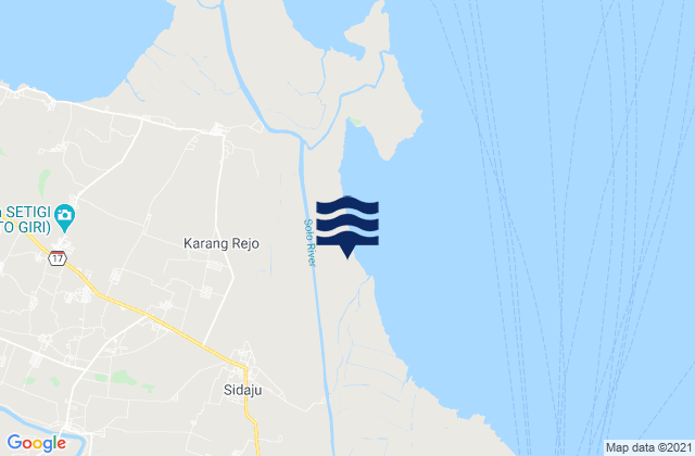 Pengulu, Indonesiaの潮見表地図