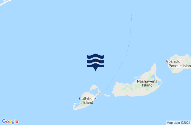 Penikese Island 0.2 mile south of, United Statesの潮見表地図