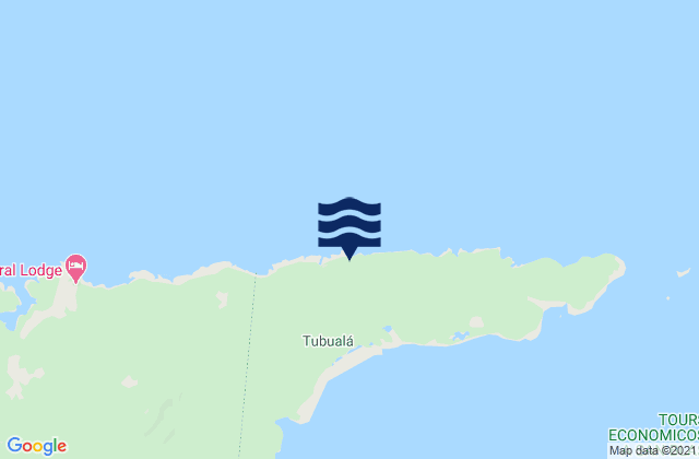Península de San Blas, Panamaの潮見表地図