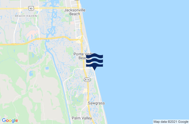 Peoria Point (Doctors Lake), United Statesの潮見表地図