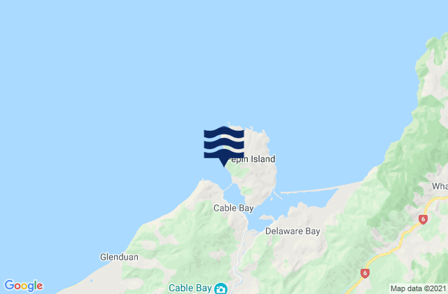 Pepin Island, New Zealandの潮見表地図