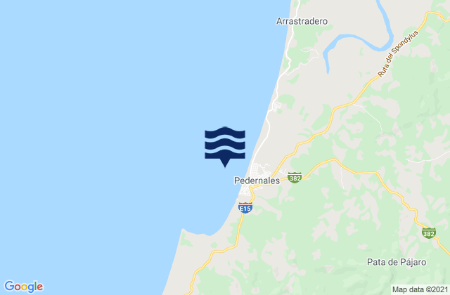 Perdernales, Ecuadorの潮見表地図