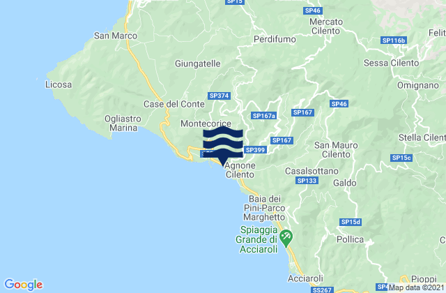 Perdifumo, Italyの潮見表地図