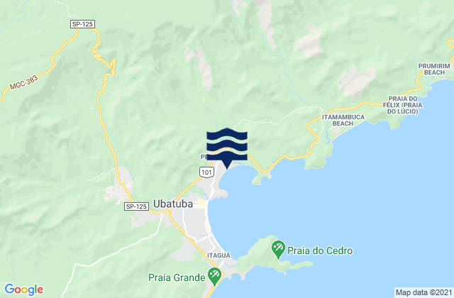 Pereque-Acu, Brazilの潮見表地図