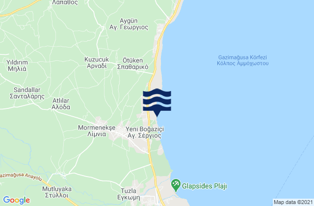 Peristeróna, Cyprusの潮見表地図
