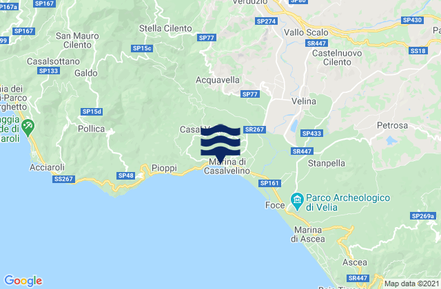 Perito, Italyの潮見表地図